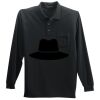 Long Sleeve Silk Touch Polo with Pocket Thumbnail