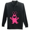 Long Sleeve Silk Touch Polo with Pocket Thumbnail