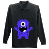 Long Sleeve Silk Touch Polo with Pocket Thumbnail
