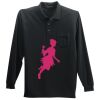Long Sleeve Silk Touch Polo with Pocket Thumbnail