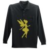 Long Sleeve Silk Touch Polo with Pocket Thumbnail