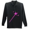Long Sleeve Silk Touch Polo with Pocket Thumbnail