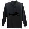 Long Sleeve Silk Touch Polo with Pocket Thumbnail