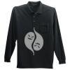 Long Sleeve Silk Touch Polo with Pocket Thumbnail