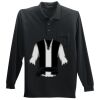 Long Sleeve Silk Touch Polo with Pocket Thumbnail