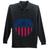 Long Sleeve Silk Touch Polo with Pocket Thumbnail