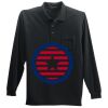 Long Sleeve Silk Touch Polo with Pocket Thumbnail