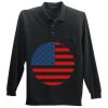 Long Sleeve Silk Touch Polo with Pocket Thumbnail