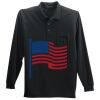 Long Sleeve Silk Touch Polo with Pocket Thumbnail