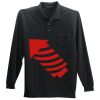Long Sleeve Silk Touch Polo with Pocket Thumbnail