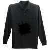Long Sleeve Silk Touch Polo with Pocket Thumbnail