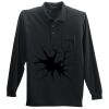 Long Sleeve Silk Touch Polo with Pocket Thumbnail