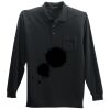 Long Sleeve Silk Touch Polo with Pocket Thumbnail