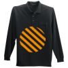 Long Sleeve Silk Touch Polo with Pocket Thumbnail