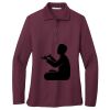 Women's Silk Touch Long Sleeve Polo Thumbnail